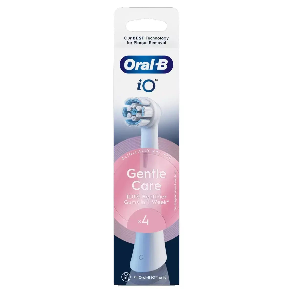 ORAL-B IO BØRSTEHOVEDER SOFT HVID 4 STK