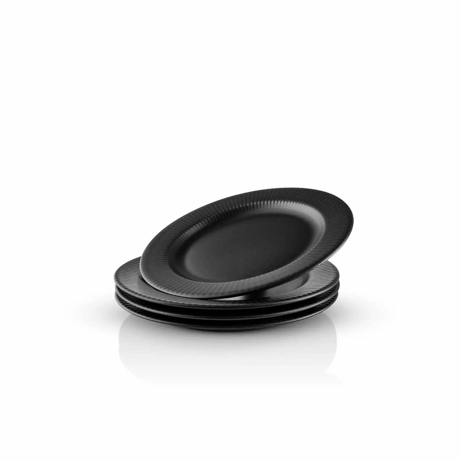 LN BLACK TALLERKEN 19 CM 4-PAK