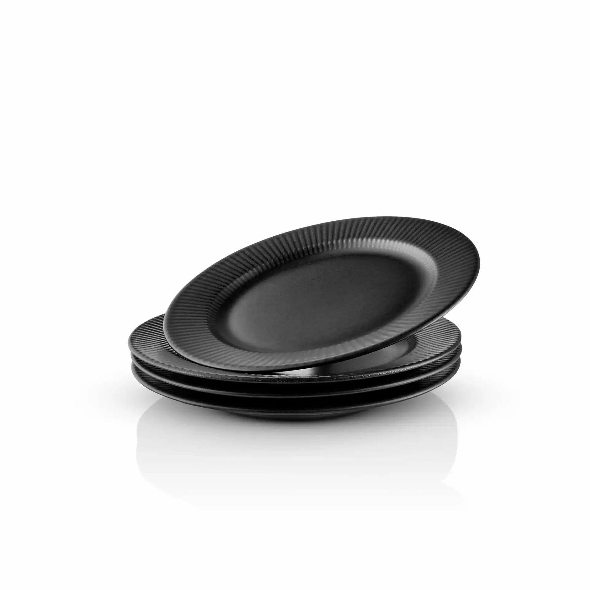 LN BLACK TALLERKEN 22 CM 4-PAK
