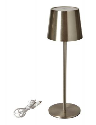 GENOPLAD. BORDLAMPE LED SØLV 27,5 HØJ
