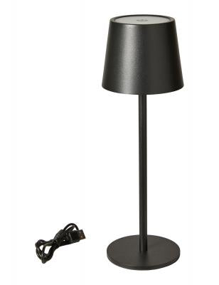 GENOPLAD. BORDLAMPE LED SORT 27,5 HØJ