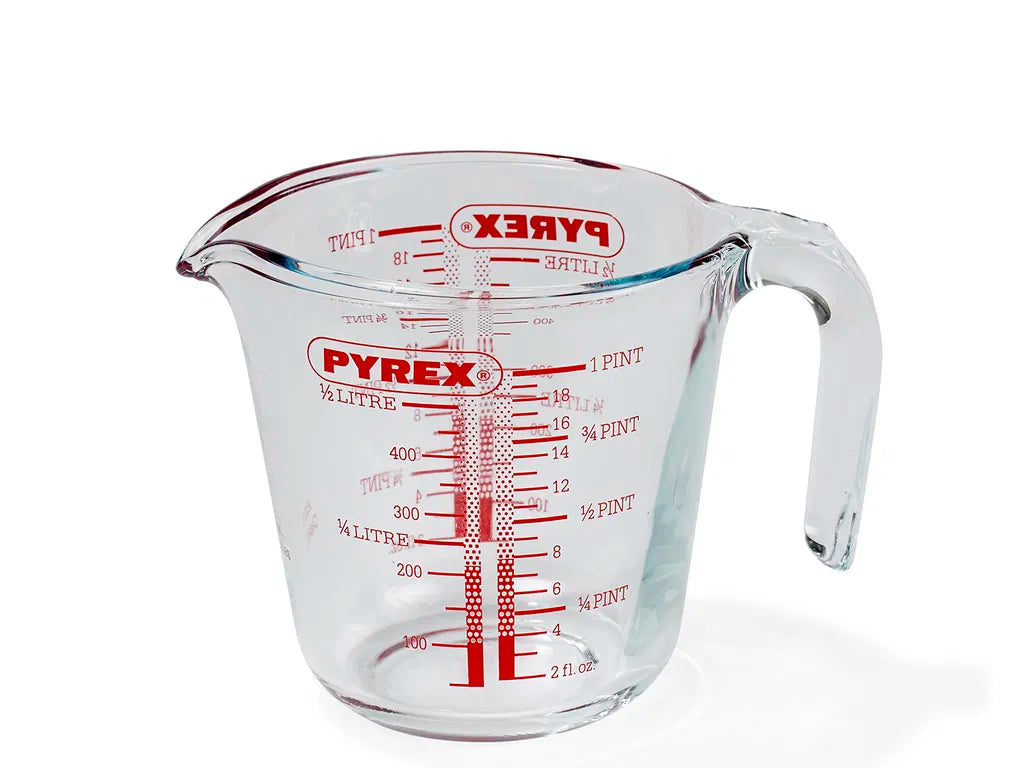 PYREX MÅLEKANDE 0,5 LTR GLAS M/HÅNDTAG