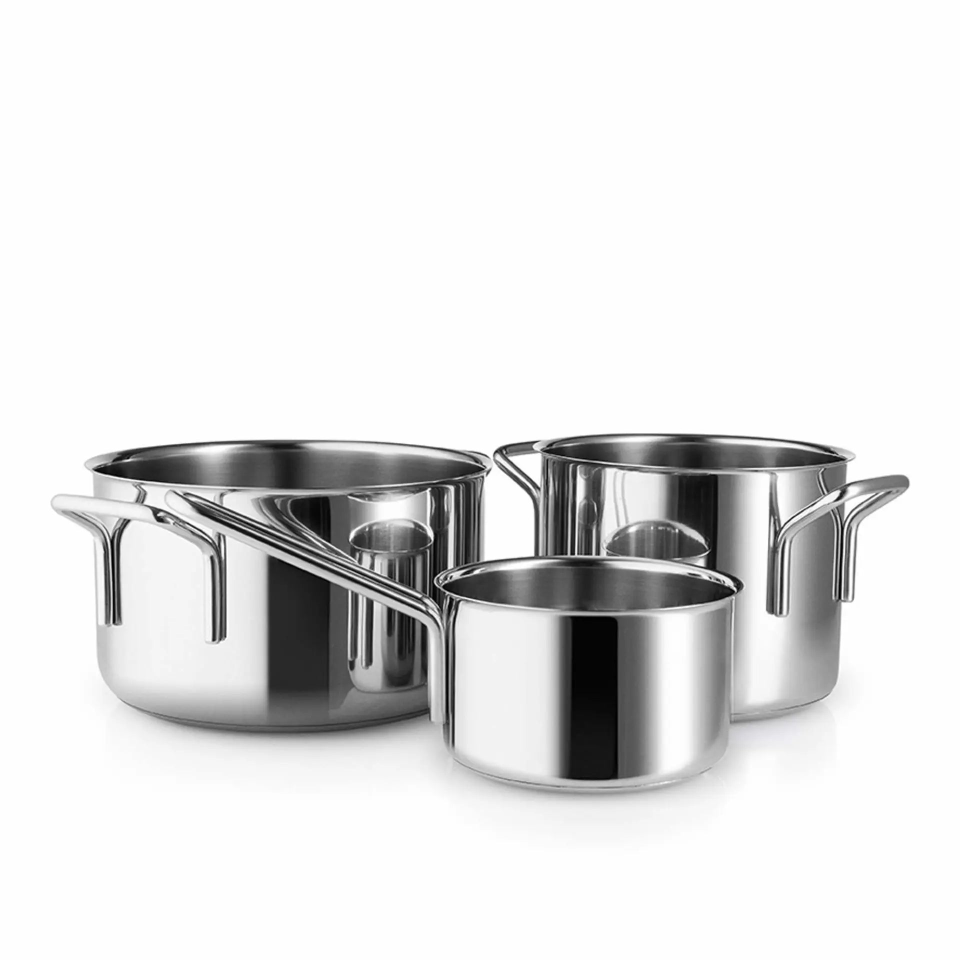 EVA TRIO GRYDESÆT 3 DELE 1,1 L KASSEROLLE 2,2 & 3,6 L GRYDE