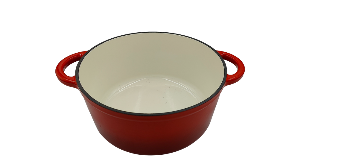 CONZEPT STØBEJERN RØD GRYDE 3,85 LTR 24 CM Ø