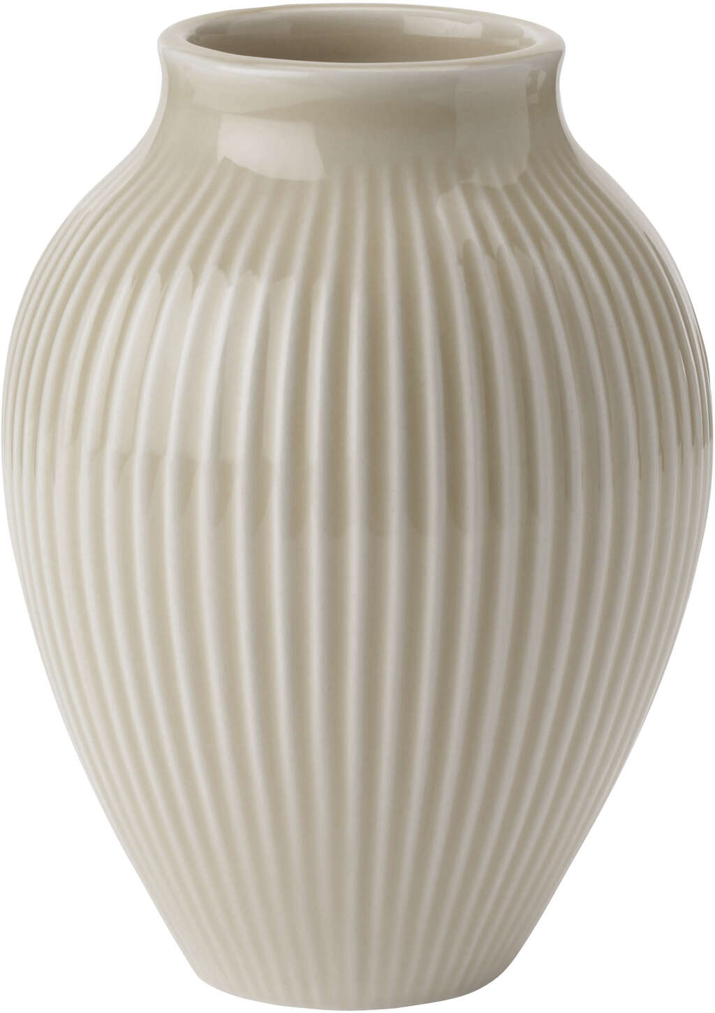 KNABSTRUP VASE 12,5 CM SAND M/RILLER