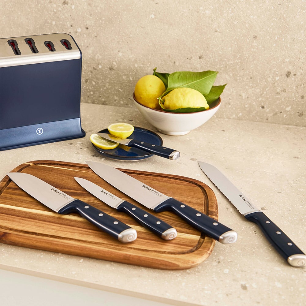 TEFAL EVERSHARP KNIVBLOK MED 5 KNIVE