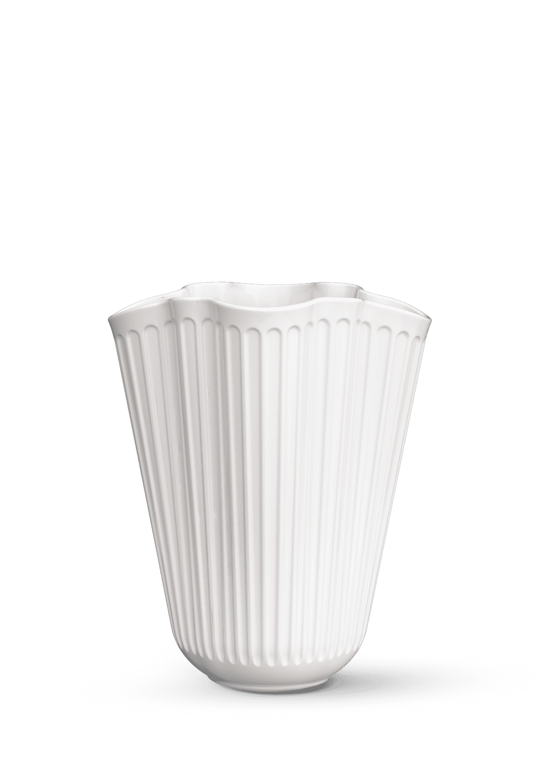 HAMMERSHØI UNFOLD VASE 20,5 CM HVID