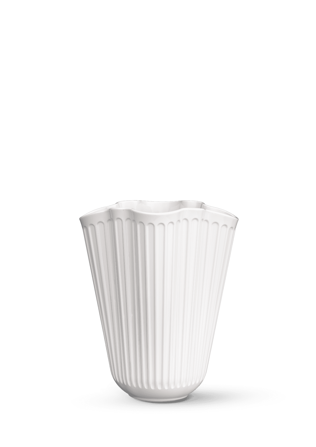 HAMMERSHØI UNFOLD VASE 16,5 CM HVID