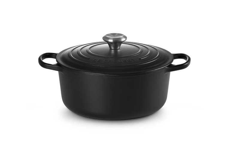 LE CREUSET SIGNATURE STEGEGRYDE 24 CM / 4,2 L MAT SORT