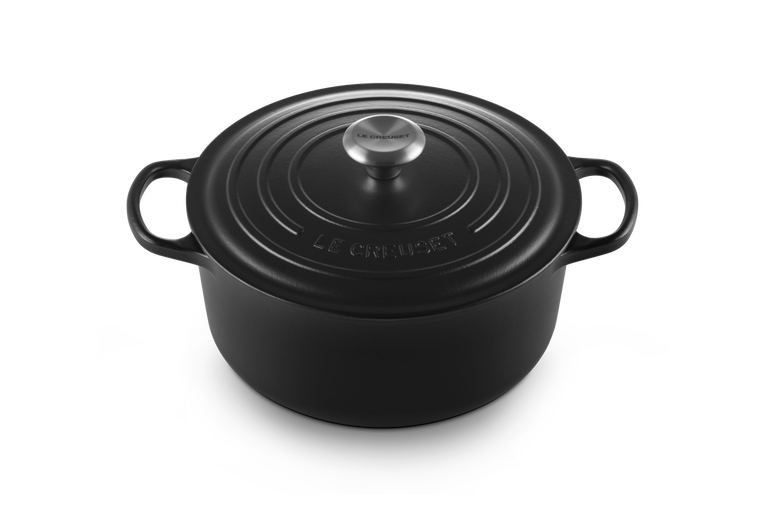 LE CREUSET SIGNATURE STEGEGRYDE 24 CM / 4,2 L MAT SORT