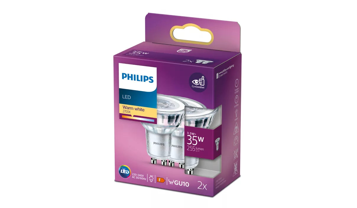 LED SPOT 35W GU10 2 PAK