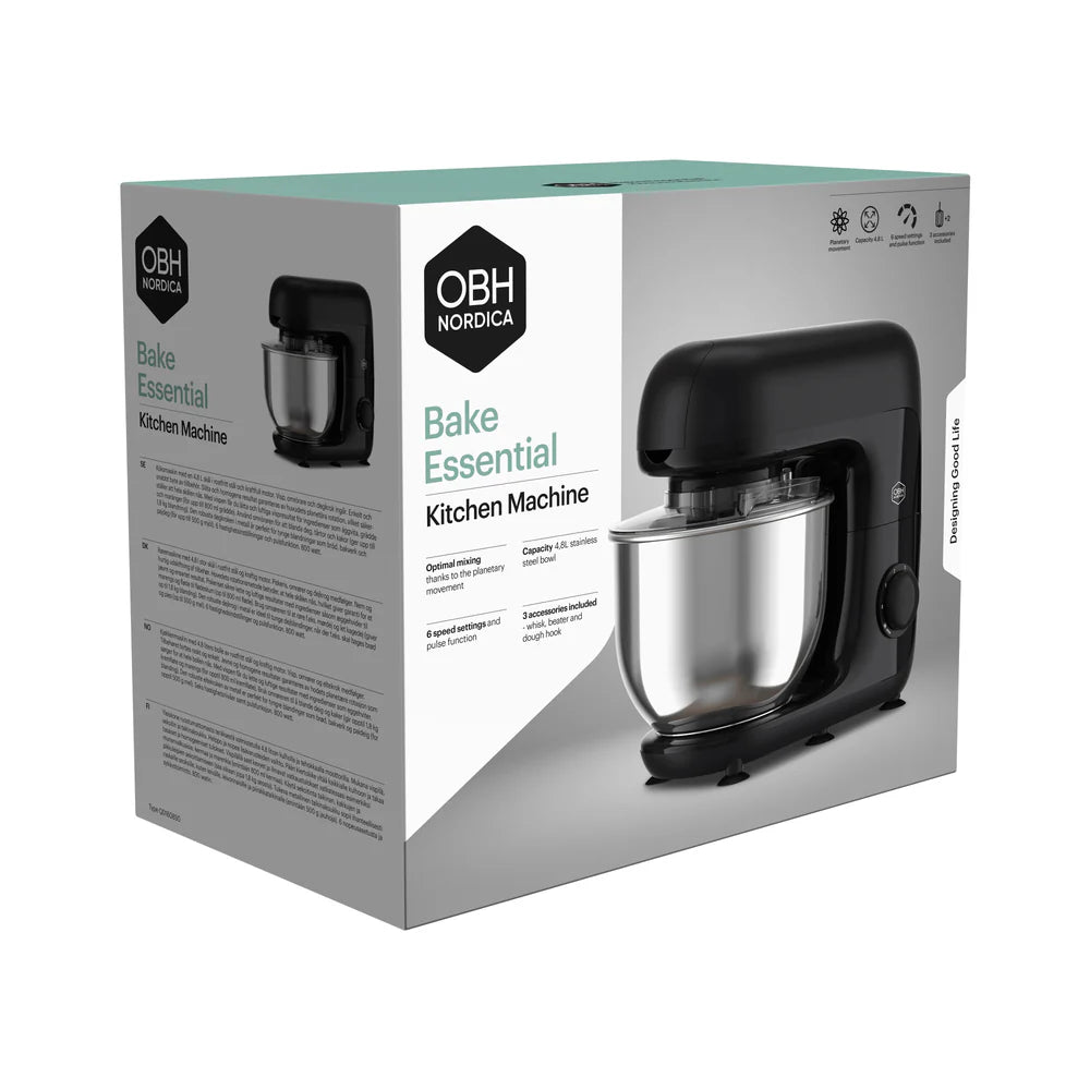 OBH NORDICA BAKE ESSENTIAL KØKKENMASKINE 4,8L