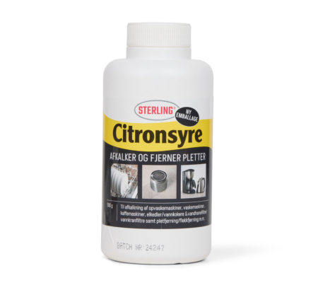 STERLING CITRONSYRE T/AFKALKNING 500 GR.