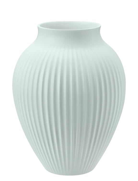 KNABSTRUP VASE 27 CM MAT ICE BLUE M/RILLER