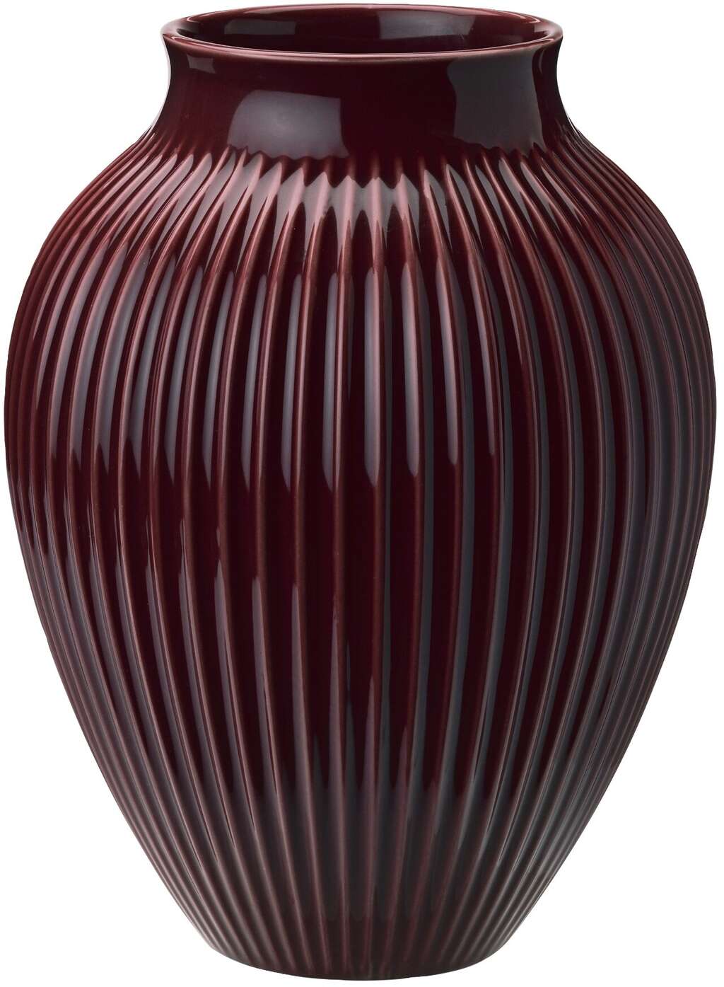 KNABSTRUP VASE 27 CM BERRY M/RILLER