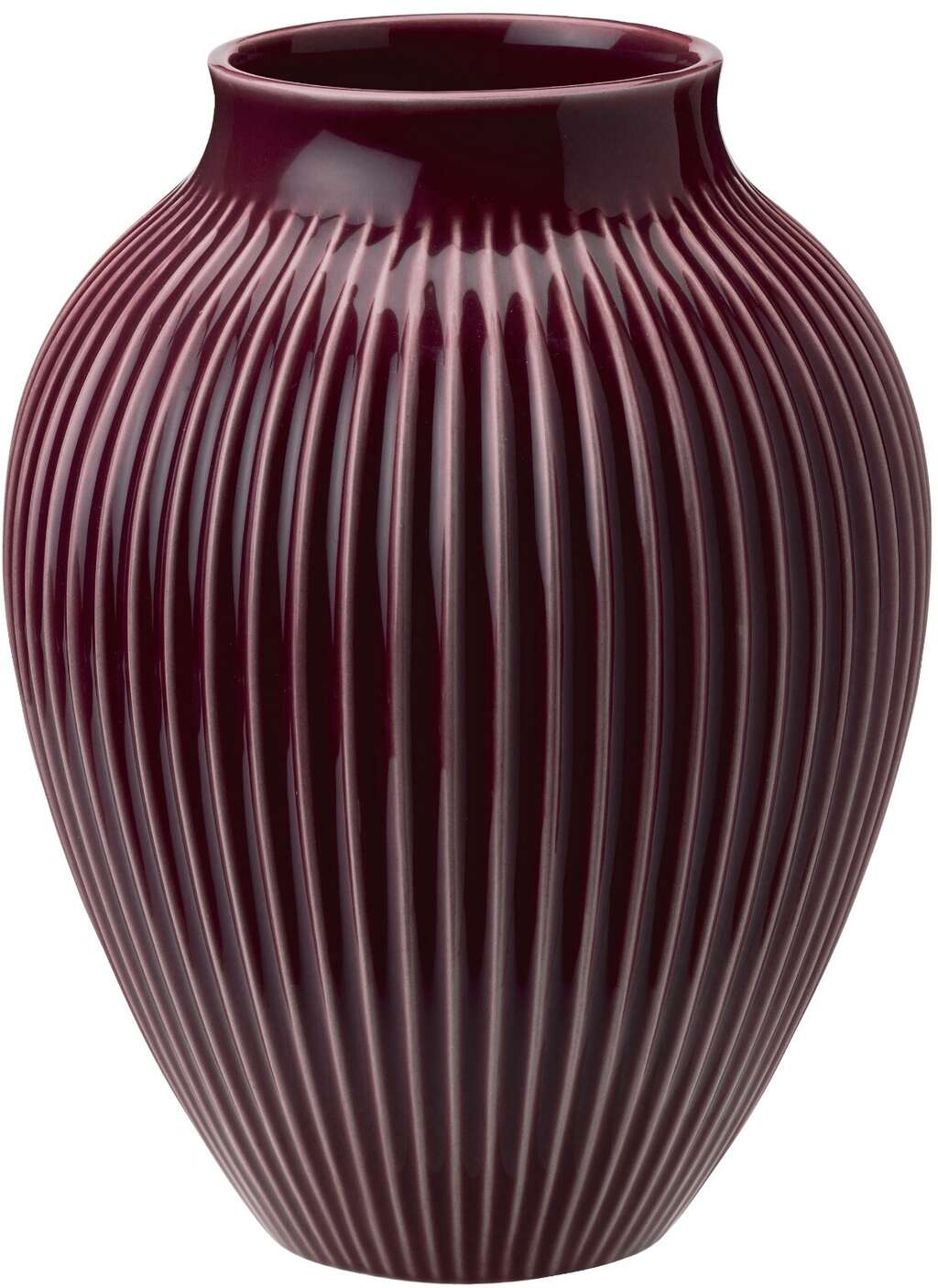 KNABSTRUP VASE 20 CM BERRY M/RILLER