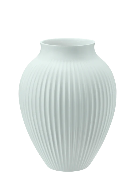 KNABSTRUP VASE 20 CM MAT ICE BLUE M/RILLER