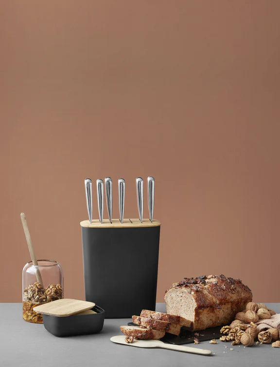 RIGTIG by STELTON SMØRBOKS SORT/BAMBUS