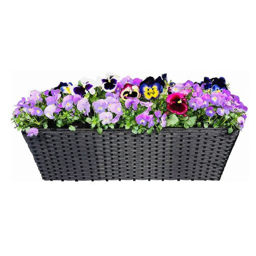 ALTANKASSE POLYRATTAN SORT 40 CM