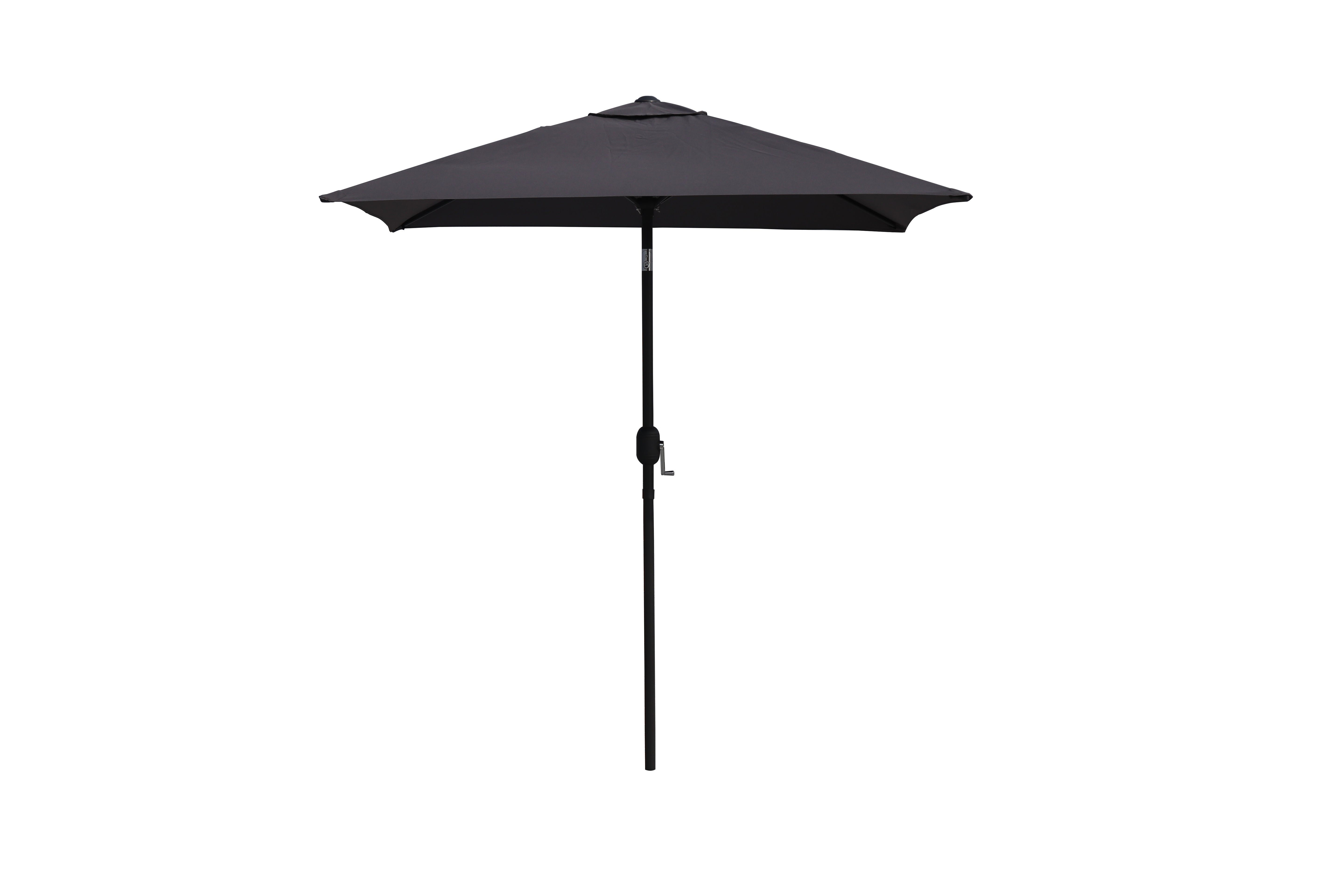 BARCELONA PARASOL ALU 2X2 M GRÅ