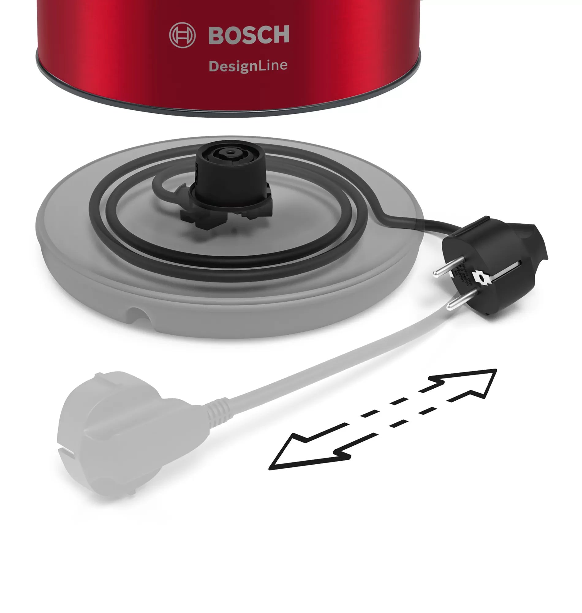 BOSCH EL-KEDEL 1,7L RØD