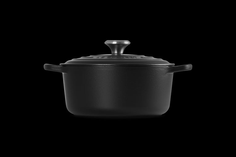 LE CREUSET SIGNATURE STEGEGRYDE 5,3 L MAT SORT