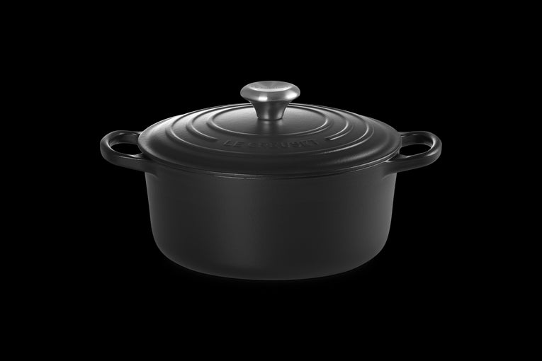 LE CREUSET SIGNATURE STEGEGRYDE 5,3 L MAT SORT