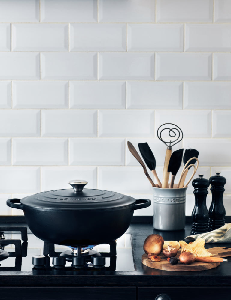 LE CREUSET STEGEGRYDE 32 CM/7 L MAT SORT