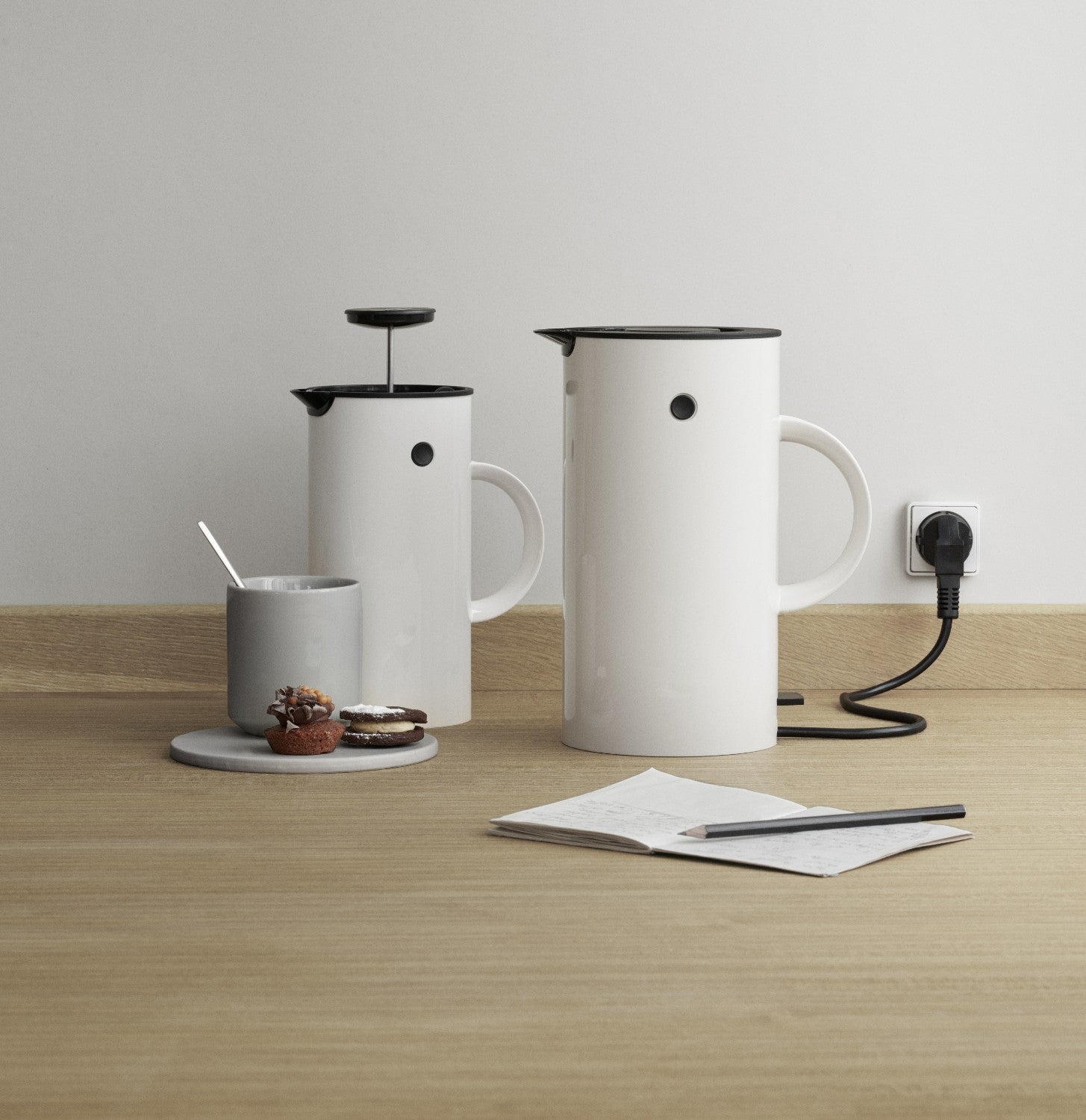 STELTON STEMPELKANDE HVID 1 LITER